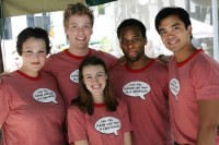 Lisa Howard, Barrett Foa, Kate Wetherhead, Maurice Murphy and Jose Llana in Bryant Park 2006